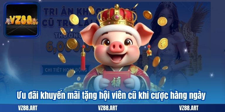 Khuyến Mãi Tặng Hội Viên Cũ - Nhận Thưởng Hấp Dẫn Tại VZ99 5 Ưu đãi khuyến mãi tặng hội viên cũ khi cược hàng ngày